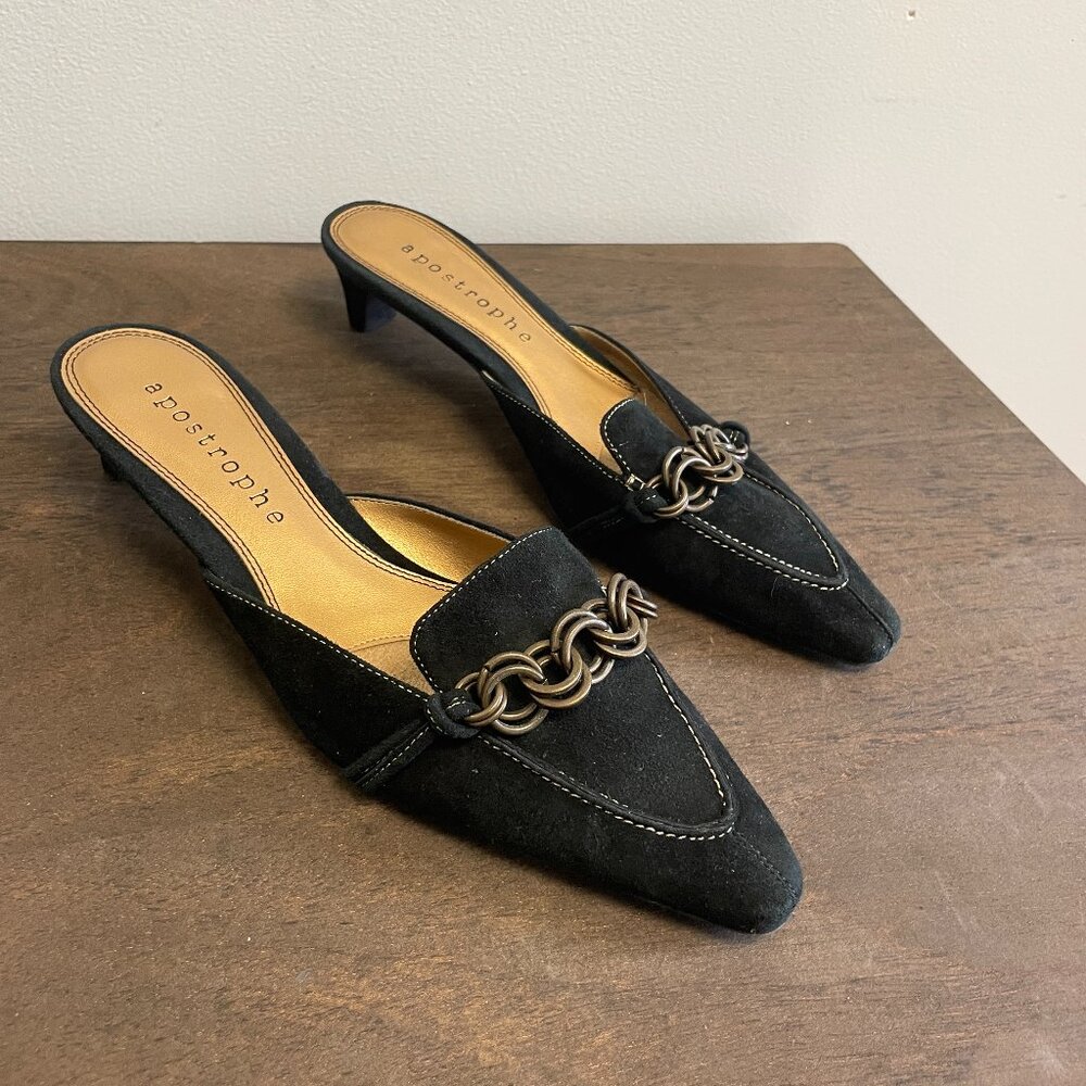 Loafer Style Kitten Heels
